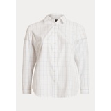Windowpane Cotton Broadcloth Shirt