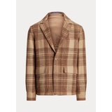 Hand-Tailored Plaid Wool Twill Jacket