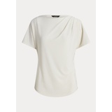 Pleated Stretch Jersey Tee