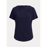 Pleated Stretch Jersey Tee