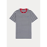 Striped Jersey Crewneck T-Shirt