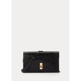 Polo ID Croc-Embossed Chain Wallet & Bag