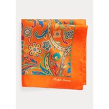 Paisley Silk Habotai Pocket Square