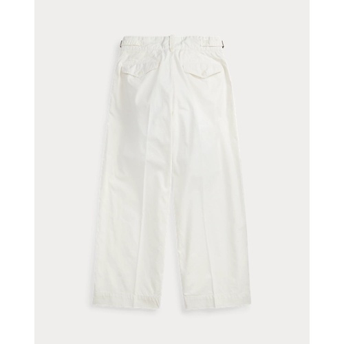 폴로 랄프로렌 Cropped Poplin Wide-Leg Pant