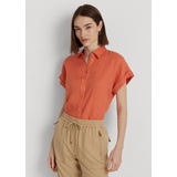 Linen Dolman-Sleeve Shirt