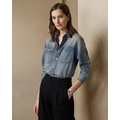 Tamia Cotton-Linen Denim Shirt