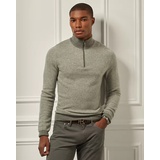 Cashmere Birdseye Quarter-Zip Sweater