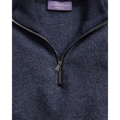 폴로 랄프로렌 Cashmere Birdseye Quarter-Zip Sweater