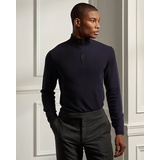 Wool Pique Quarter-Zip Sweater