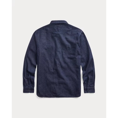 폴로 랄프로렌 Indigo Cotton-Linen Denim Workshirt