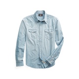 Slim Fit Chambray Western Shirt