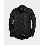 Slim Fit Twill Western Shirt