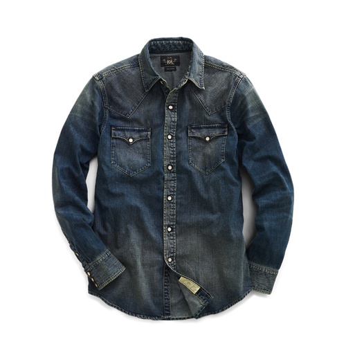 폴로 랄프로렌 Slim Fit Denim Western Shirt