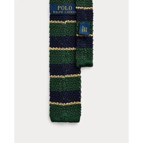 폴로 랄프로렌 Striped Knit Silk Tie