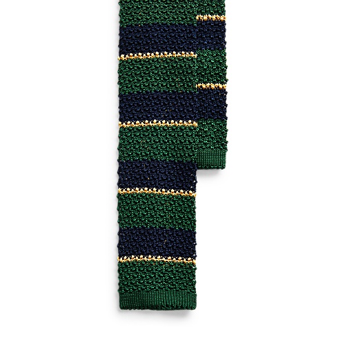 폴로 랄프로렌 Striped Knit Silk Tie