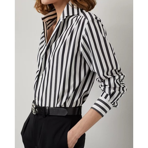 폴로 랄프로렌 Capri Relaxed Fit Striped Cotton Shirt