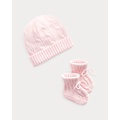 Cashmere Beanie & Bootie Set