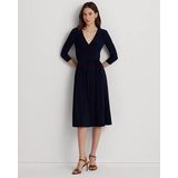 Surplice Jersey Dress