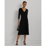 Surplice Jersey Dress