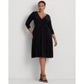 Surplice Jersey Dress