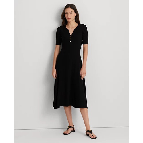 폴로 랄프로렌 Cotton Fit-and-Flare Dress