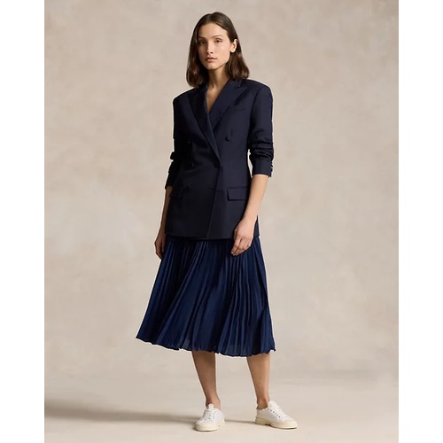 폴로 랄프로렌 Pleated Georgette Skirt