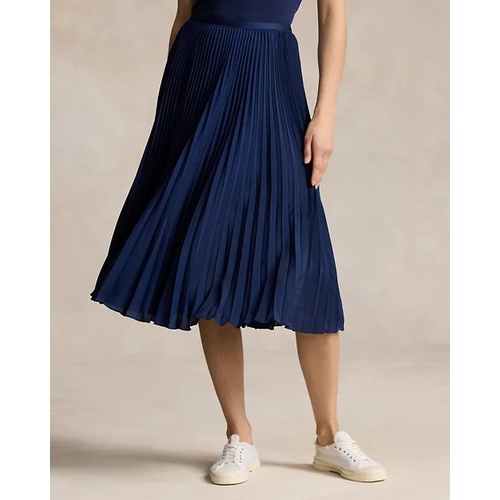 폴로 랄프로렌 Pleated Georgette Skirt