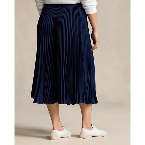 폴로 랄프로렌 Pleated Georgette Skirt