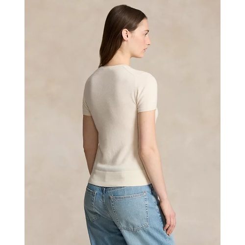 폴로 랄프로렌 Cashmere Short-Sleeve Crewneck Sweater