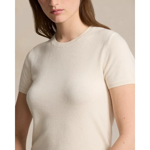 폴로 랄프로렌 Cashmere Short-Sleeve Crewneck Sweater