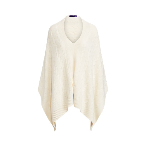 폴로 랄프로렌 Cable Cashmere Poncho Scarf