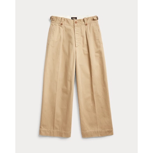 폴로 랄프로렌 Cropped Cotton Wide-Leg Pant