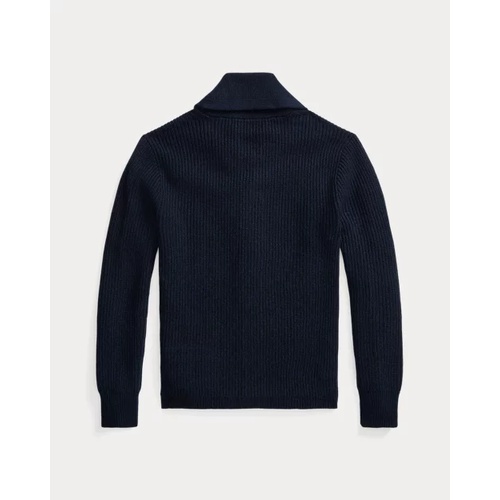 폴로 랄프로렌 Textured Cashmere Shawl-Collar Cardigan