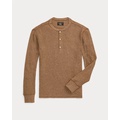 Waffle-Knit Henley Shirt