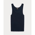 Stretch Cotton Ribbed Tank