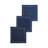 Indigo Cotton Bandanna 3-Pack