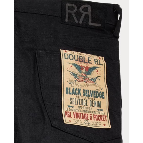 폴로 랄프로렌 Vintage 5-Pocket Black Selvedge Jean