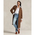 Lambskin Suede Trench Coat