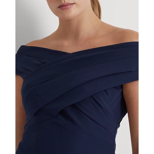 폴로 랄프로렌 Crepe Off-the-Shoulder Cocktail Dress