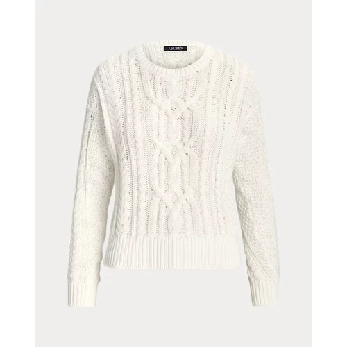 폴로 랄프로렌 Cable-Knit Cotton Crewneck Sweater