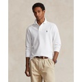 Mesh Long-Sleeve Polo Shirt