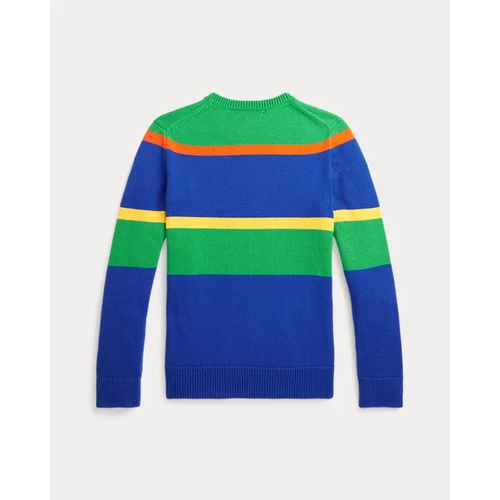 폴로 랄프로렌 Logo Striped Cotton Sweater