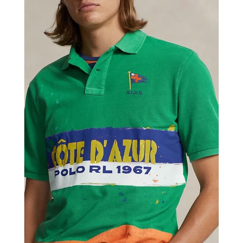 폴로 랄프로렌 Classic Fit Mesh Graphic Polo Shirt