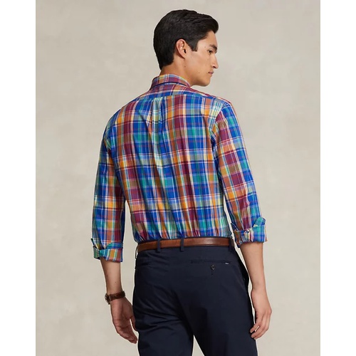 폴로 랄프로렌 Classic Fit Plaid Stretch Poplin Shirt