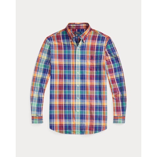 폴로 랄프로렌 Classic Fit Plaid Stretch Poplin Shirt