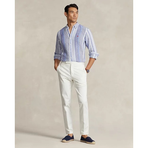 폴로 랄프로렌 Classic Fit Striped Linen Shirt