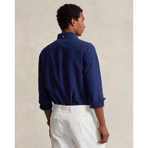 폴로 랄프로렌 Classic Fit Indigo Oxford Popover Shirt