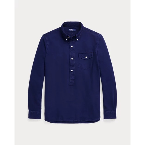 폴로 랄프로렌 Classic Fit Indigo Oxford Popover Shirt