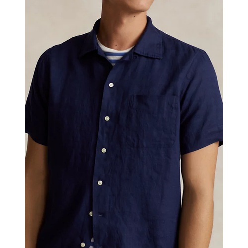 폴로 랄프로렌 Classic Fit Linen Camp Shirt