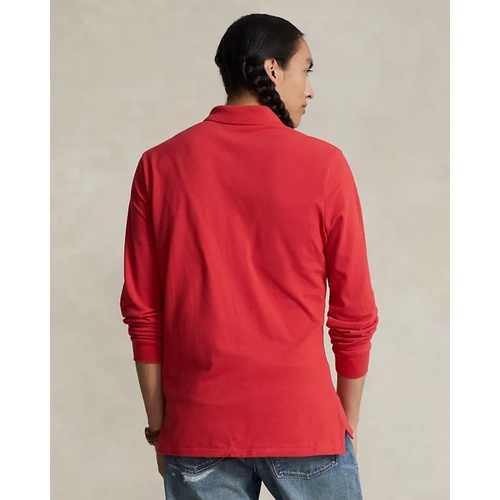 폴로 랄프로렌 Classic Fit Mesh Long-Sleeve Polo Shirt